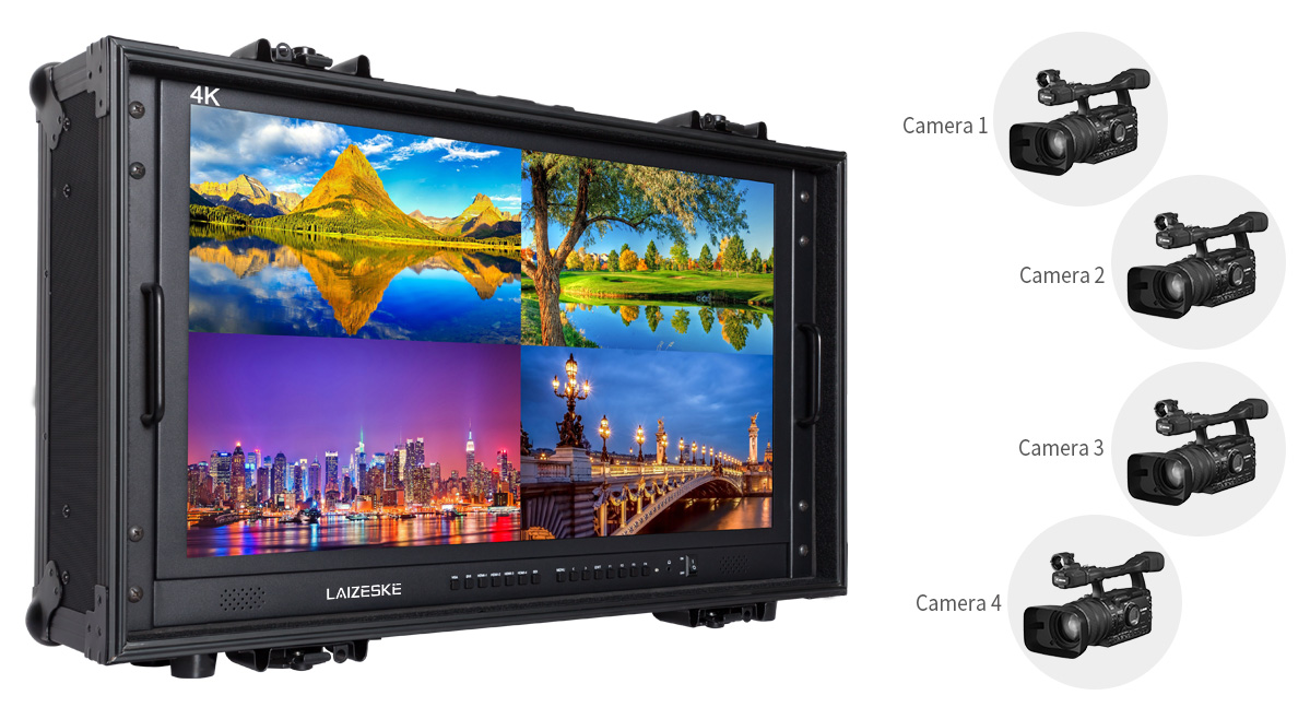 3840x2160-UHD-resolution director-monitor-with-quad-split